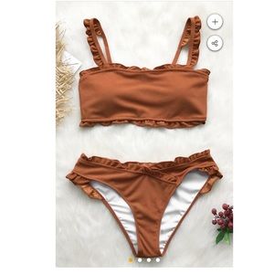 Caramel Ruffled bikini